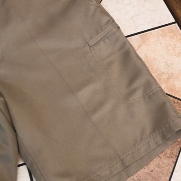 pga tour mens khaki golf performance shorts size 32 - Picture 3 of 7